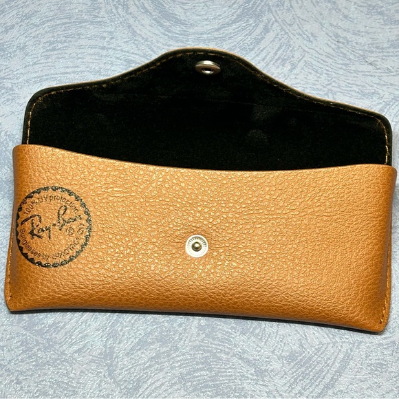 Ray Ban Unisex Sunglasses Eyewear UV Protective Case Only Light Brown - Picture 12 of 13